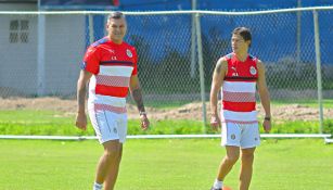 Almeyda, durante el primer entrenamiento de pretemporada de Chivas 