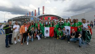 Afición azteca previo al Portugal-México de Confederaciones