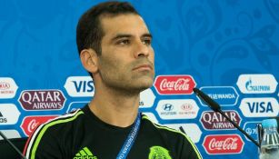 Rafa Márquez atiende a los medios de comunicación