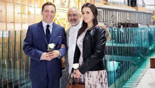 Castro, junto a su exesposa Carol en la Basílica de Guadalupe 