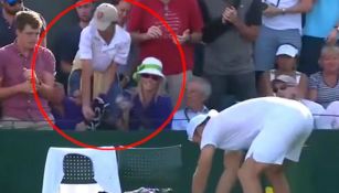 Señor arrebata la toalla a un niño en Wimbledon