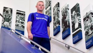 Wayne Rooney, en las instalaciones del Everton