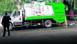 Camión de basura en las calles de la Ciudad de México