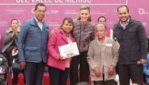 Indalecio Ríos, durante un evento conjunto con el DIF