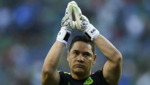 Moisés Muñoz agradece al público previo al México vs Jamaica