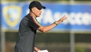 Osorio, durante un entrenamiento con la Selección