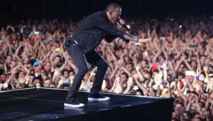 Chester Bennington, durante una de sus presentaciones en vivo