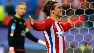 Antoine Griezmann celebra un gol con el Atlético de Madrid