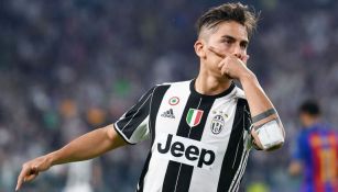 Dybala celebra un gol con la Juventus