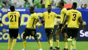 La Selección de Jamaica celebra un gol en la Copa Oro