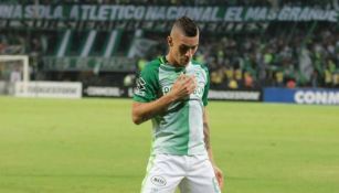 Matheus Uribe en un encuentro del Atlético Nacional