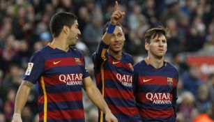 La MSN celebra una victoria en Camp Nou