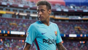 Neymar, durante juego de pretemporada con Barcelona