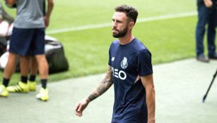 Layún, después de un entrenamiento con el Porto