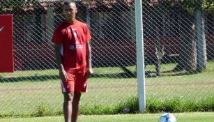 Alejandro Romero Gamarra en entrenamiento con Huracán