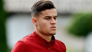 Coutinho, durante un entrenamiento con el Liverpool 