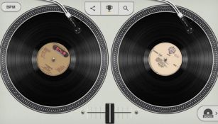 Imagen de los discos con los que puedes mezclar en el doodle de Google