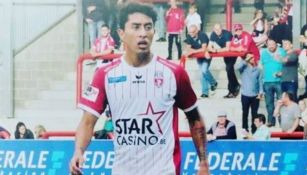 Govea, en u juego con su equipo en Bélgica