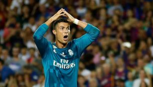 Cristiano Ronaldo, sorprendido por su expulsión en la Supercopa