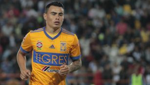 Lucas Zelarayán en un partido con Tigres