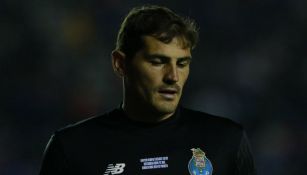 Iker Casillas, durante un partido del Porto en México 