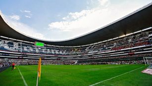 Vista del Estadio Azteca desde adentro