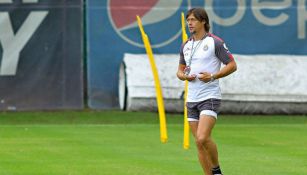 Matías Almeyda en un entrenamiento de Chivas 