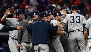 Yankees celebra el triunfo sobre Cleveland 