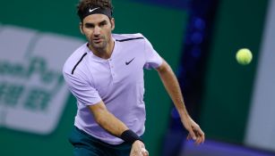 Federer durante el Masters de Shanghai