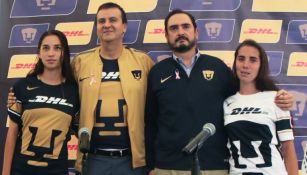 Manuel Ávila y Antonio Arraz durante la presentación de DHL como patrocinador