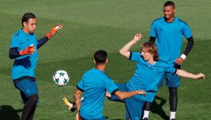 Keylor Navas, en entrenamiento del Real Madrid 