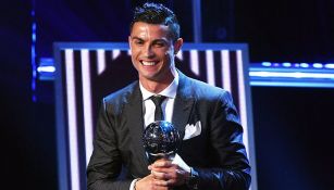 Cristiano Ronaldo tras recibir el premio The Best