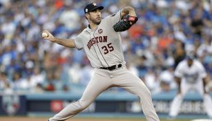 Justin Verlander en un partido con Houston 