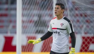 Oscar Ustari, durante un partido de Atlas 