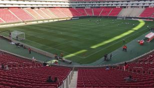 Estadio Chivas, casi vacío para el Clásico Nacional en la Liga MX Femenil