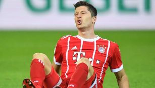 Lewandowski se queja en juego del Bayern Munich