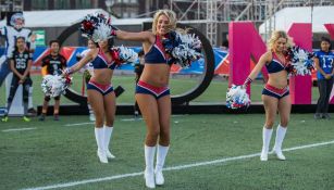 Porristas de Patriots, durante la inauguración de Fan Zone 