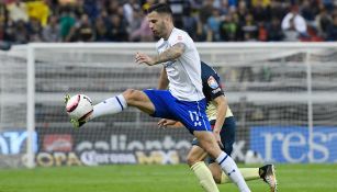 Édgar Méndez en el partido de Copa contra América