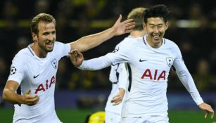 Harry Kane y Heung-Min Son celebran triunfo frente a Dortmund 