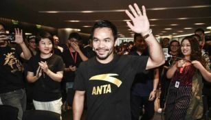 Manny Pacquiao, durante su llegada a un evento 