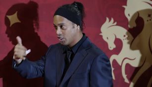 Ronaldinho llega al Palacio del Kremlin para el sorteo del Mundial