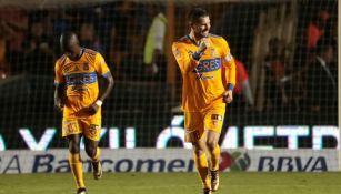 André Pierre Gignac celebrando uno de los goles frente al América