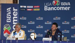 Ferretti y Mohamed, durante el día de medios de la Final Tigres vs Monterrey