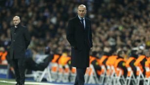 Zidane, durante un juego del Real Madrid en Champions League