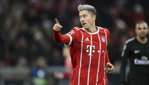 Lewandowski, en el juego entre el Bayern y el PSG en la Champions