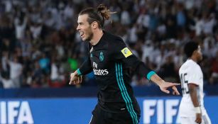 Bale celebra el gol de la victoria con Real Madrid 