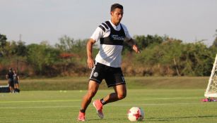 Walter González, durante un entrenamiento con Olimpia