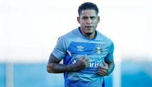 Arroyo, durante un entrenamiento de Gremio 