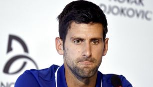 Novak Djokovic en conferencia de prensa en Serbia 