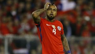 Vidal, durante el Chile vs Ecuador de las Eliminatorias Mundialistas